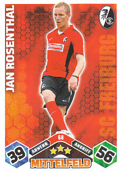 Jan Rosenthal SC Freiburg 2010/11 Topps MA Bundesliga #68